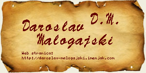Daroslav Malogajski vizit kartica